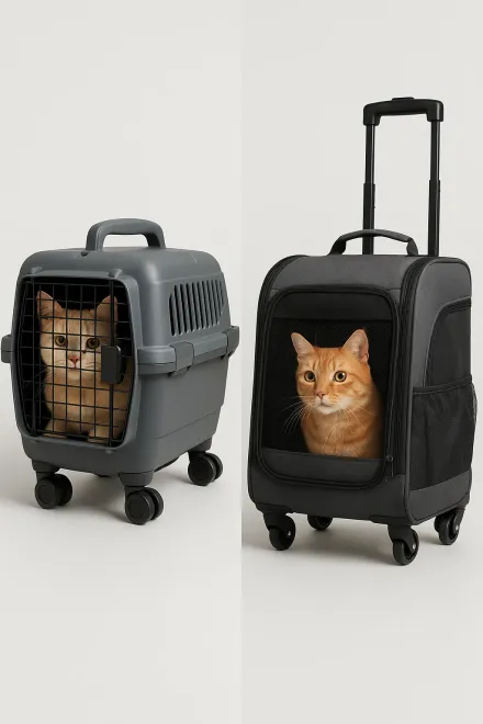 Transportbox mit Rollen für Katzen auswählen