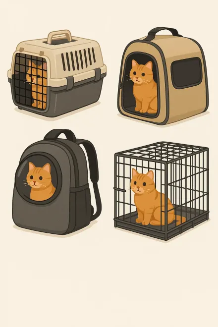 Arten von Transportboxen für Katzen