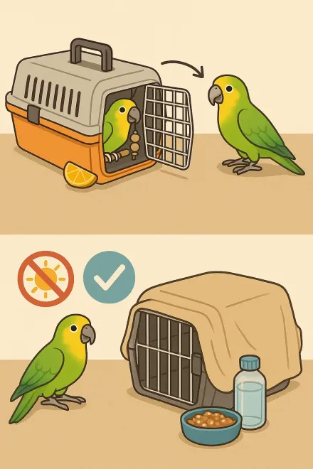 Sicherheitstipps für den Vogeltransport