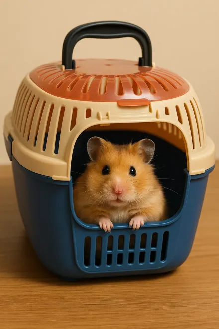 Transportbox für Hamster aus hartem Kunststoff