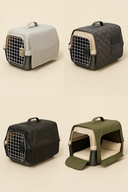 Modelle von Transportboxabdeckungen für Hund und Katze