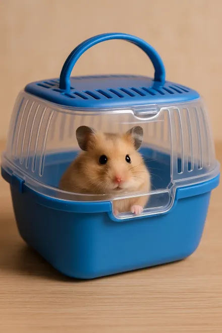 Verschiedene Transportbox-Typen für Hamster