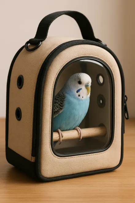 Transportbox für Vögel mit guter Belüftung